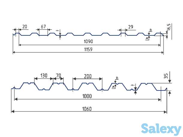 Профнастил оцинкованный и профнастил окрашенный, фотография 1