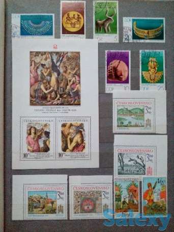 большая коллекция марок спорт, живопись, космос, фотография 3