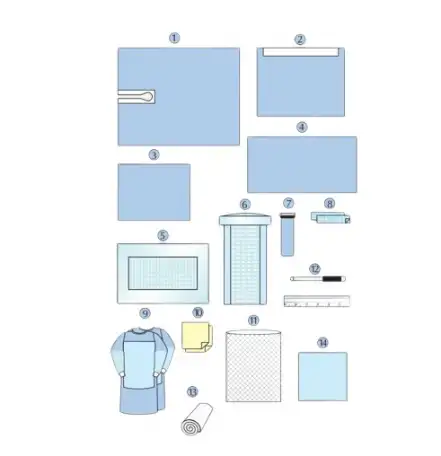 Комплект белья хирургического для операций на бедре dr. green's оптом, фотография 1