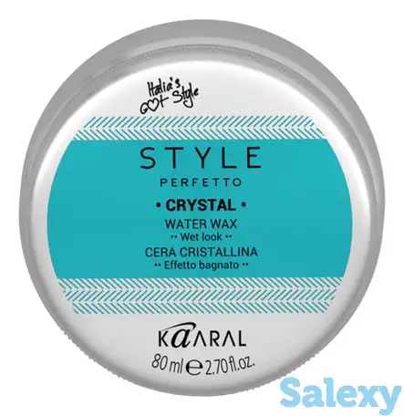 Воск для волос с блеском style perfetto crystal water wax 80мл, фотография 1