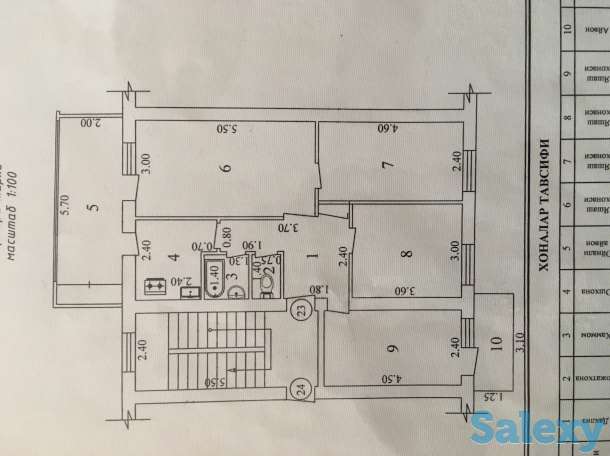 Кирпич 4х комнатная 2 этаж продаётся, Мирзо улугбекский район ттз-1, фотография 6