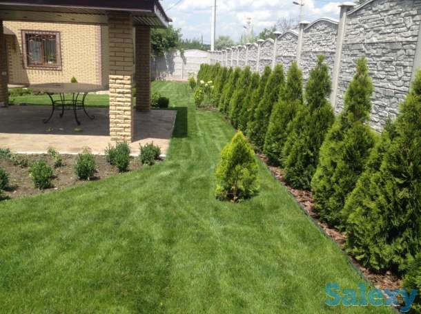 Посев газона, цветники, клумбы, рокарии, альпинарии. Делаем искусственные водопады и барельефы. Установка систем авто по, фотография 2