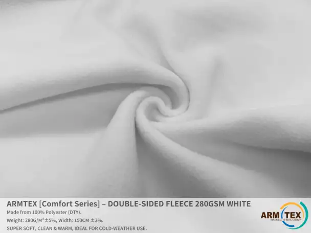 ARMTEX Comfort Series  Двусторонний Флис  БЕЛЫЙ, фотография 3