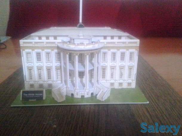 белый дом из 3д пазла, фотография 1