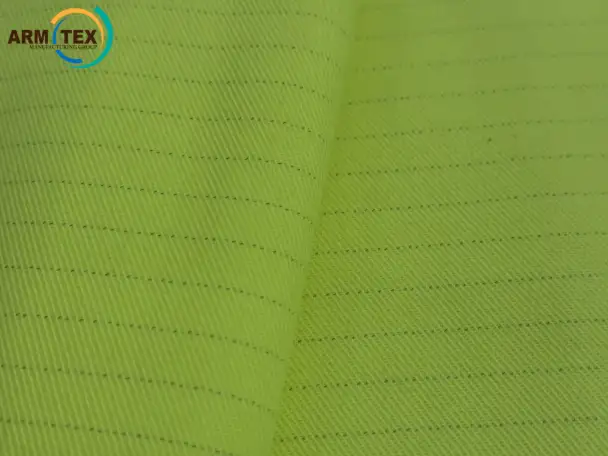ARMTEX VIS-FR 340 STRONG  Огнестойкая Саржа 22  Сигнальный Жёлтый, фотография 1
