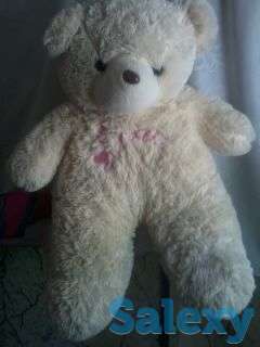 Плюшевая мишка.Большая 82см.Кремовый, фотография 1