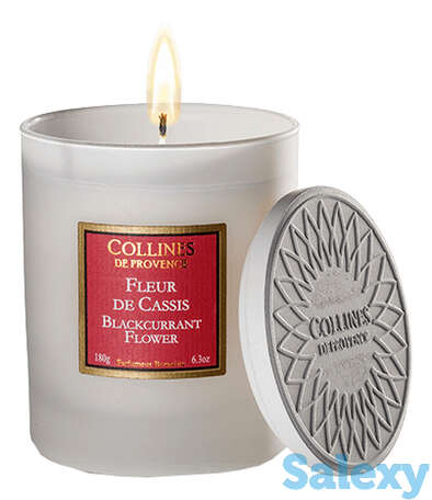 Ароматическая свеча blackcurrant flower 180г: свеча 180г, фотография 1