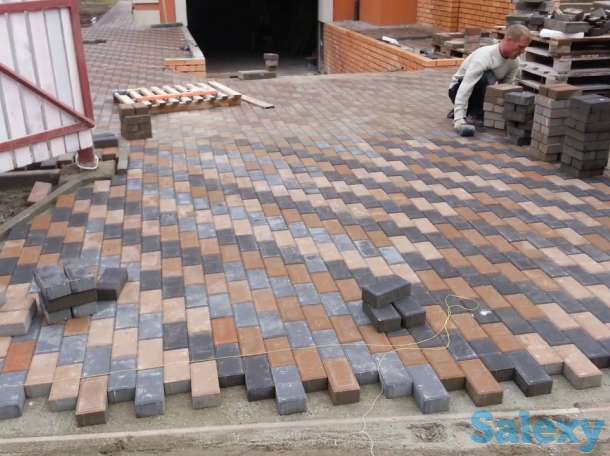 Укладка брусчатки тротуарной плитки под ключ, фотография 3