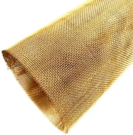 Сетка латунная D: 0,01-1,6 мм, Раскр.: 0.2х0.3; 1.5хL; 1х1; 1хL...м, Яч.: 0,8...мм, фотография 1