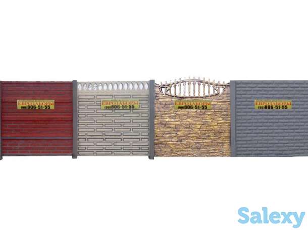 Еврозабор декоративный железобетонный., фотография 1