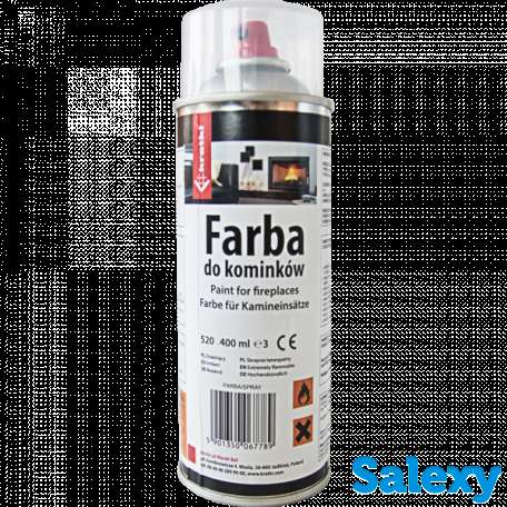 Краска жаростойкая для камина 400 мл. до 600° в Ташкенте, Узбекистан ideasvet, фотография 1