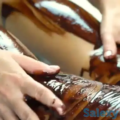 Шоколадный массаж всего тела  .С натурального Горького шоколада.Шоколад привезли..., фотография 4