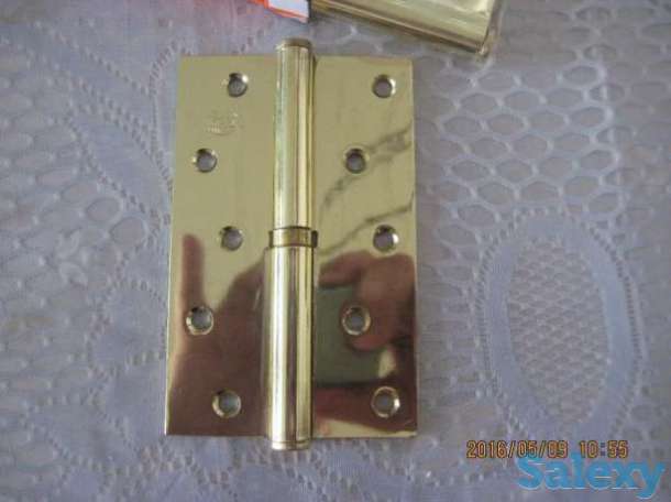 Продам петли на дверь. Новые. Цвет золото., фотография 1