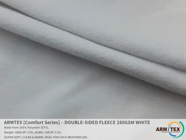 ARMTEX Comfort Series  Двусторонний Флис  БЕЛЫЙ, фотография 1