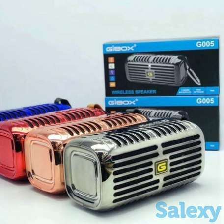 Портативный беспроводной динамик Bluetooth GIBOX G005 USB FM-радио, фотография 1