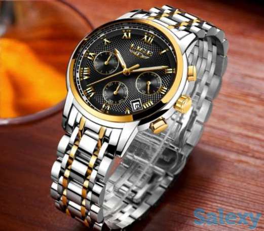 водонепроницаемые часы - хронограф lige, фотография 3