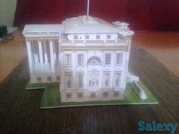 белый дом из 3д пазла, фотография 2