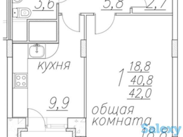 Продаю свою квартиру в НОВОСТРОЙКЕ на Нукусской улице, напротив магазина Макро. Дом новый, парковка, охрана круглосуточн, фотография 2