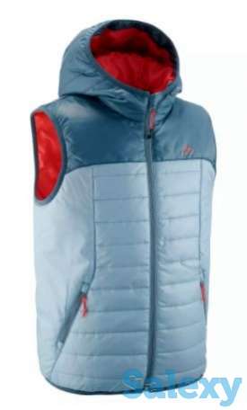 Жилет утепленный для походов для детей сине-серый MH500 QUECHUA, фотография 1