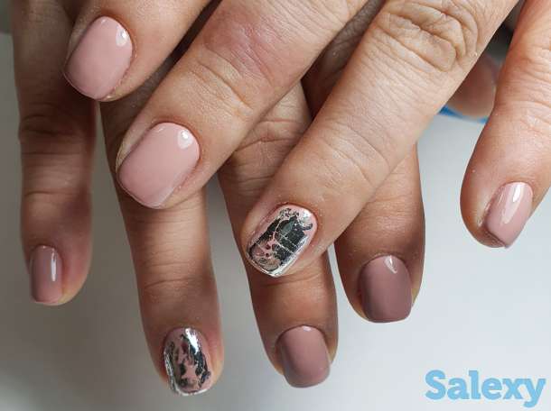 Маникюр,  наращивание, фотография 7