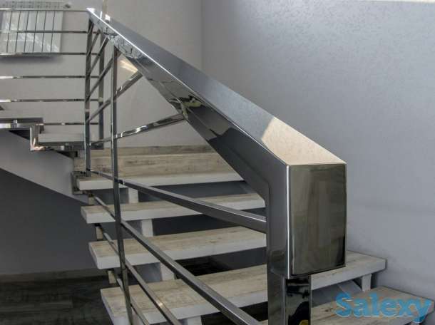 Перила,ограждение для лестниц из нержавеющей стали, фотография 1