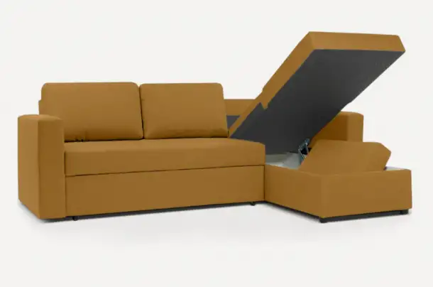 Диван Фишер угловой yellow для дома для офиса, фотография 3
