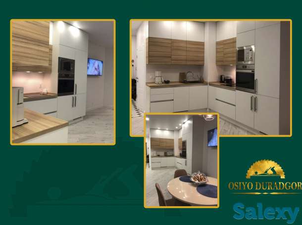 Кухня на заказ, кухонный гарнитур под ключ Uchun Сотилад Stenka Stol, фотография 1