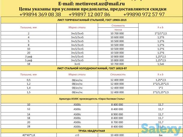 Широкий ассортимент металлопроката с первых рук, фотография 1