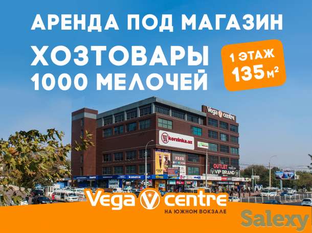 Аренда 135 кв.м. на 1 этаже в ТРЦ Vega под Хоз магазин около Корзинки, фотография 1