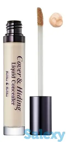 Консилер жидкий с кисточкой cover & hiding liquid concealer 5мл: 01 light beige, фотография 1