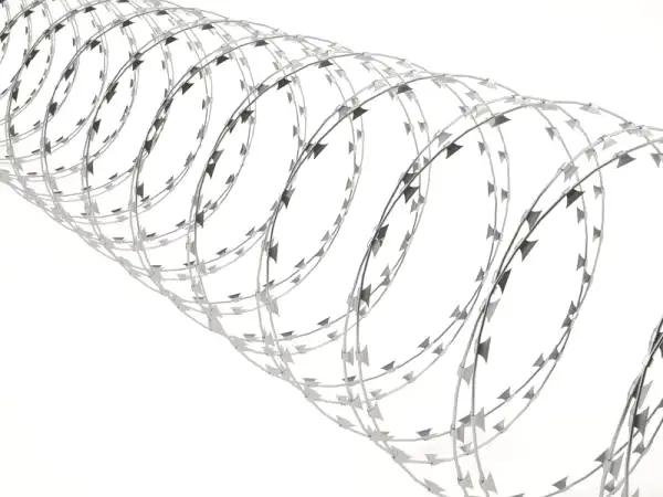 Колючая проволока 1.12 2 мм, L 3-72 м, Тип спирали: ПББ; СББ АКЛ; ПББ АКЛ..., Покрытие: оцинкованная, фотография 1