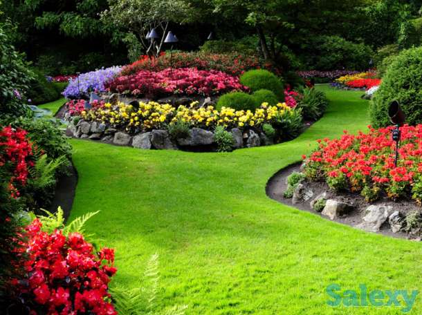 Посев газона, цветники, клумбы, рокарии, альпинарии. Делаем искусственные водопады и барельефы. Установка систем авто по, фотография 1