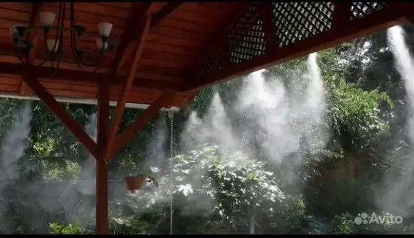 Установка микроклимата  теневой сетки качественно, фотография 3