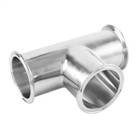 Тройник нержавеющий Разм.1: 108х4; 133х4; 57х3; 76х3.5...мм, Вид: пресс; короткий..., фотография 1