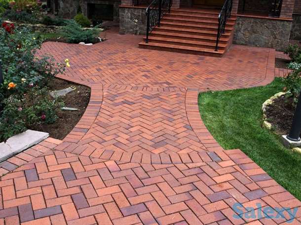 Укладка брусчатки тротуарной плитки под ключ, фотография 1