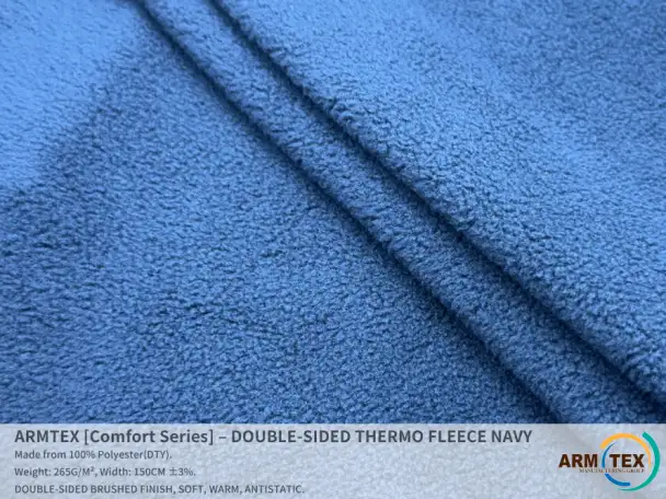 ARMTEX Comfort Series  Двусторонний Термофлис ТЕМНО-СИНИЙ, фотография 1