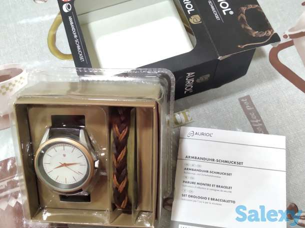 Немецкий бренд Ауриол мужские кварцевые часы ударопрочные водонепроницаемые, фотография 3