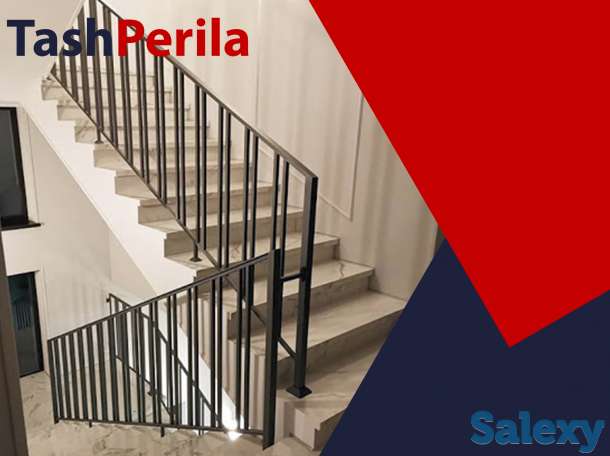 Перила из чёрного металла в ташкенте на заказ, фотография 8