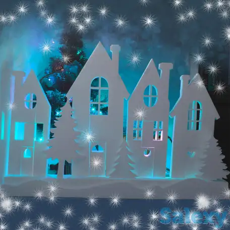 Новогодний декор из пенопласта, фотография 8