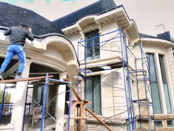 Фасадные работы в Ташкенте. Фасад, травертин, и многое другое, фотография 1