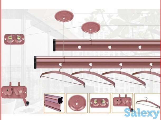 Manual clothes drying rack, фотография 8