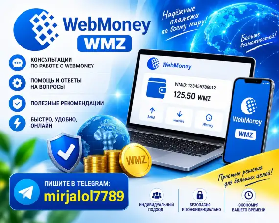 Консультация по Webmoney  Webmoney маслахатлар, фотография 1