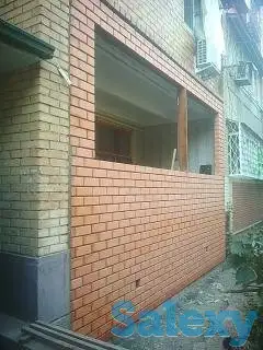 Кладка облицовочного кирпича на балконе, фотография 1