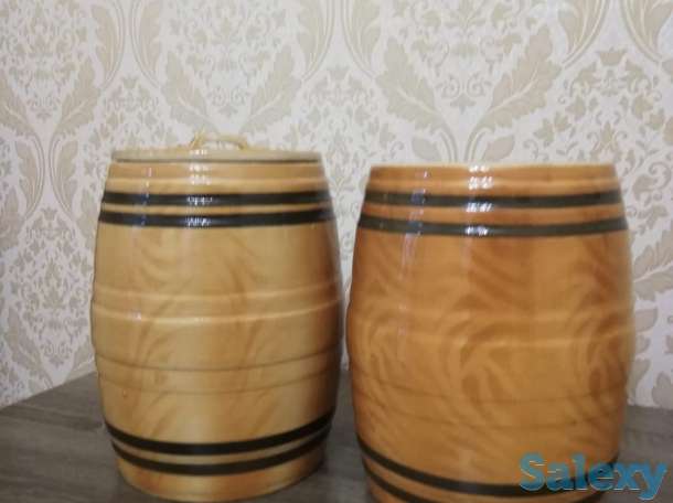 Бочонки (банки) для хранения керамика, фотография 1