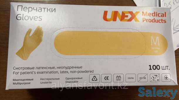 Лтаексные перчтаки UNEX, фотография 2