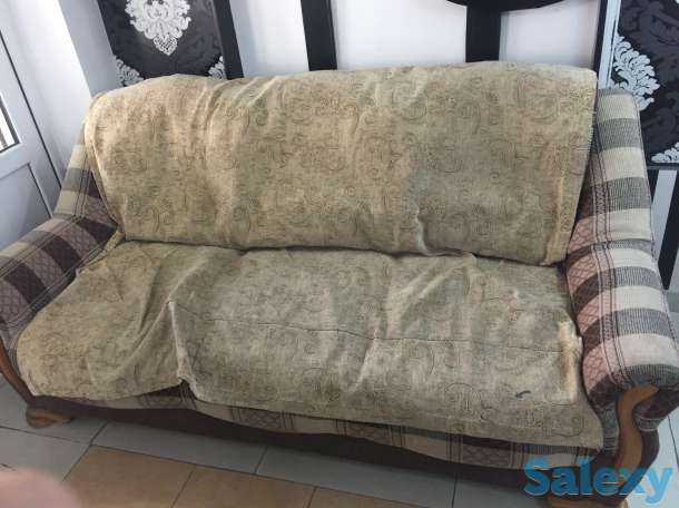 Продаю диван и кресло в отличном состоянии. С накидкой., фотография 1