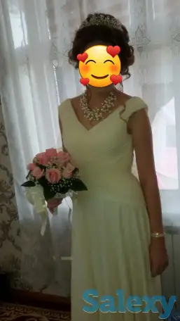 Продам свадебное платье б/у, один раз одетый, фотография 2