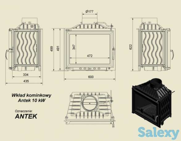 Чугунный камин antek на 100 км² в Ташкенте, Узбекистане камин, топка, pech, kamin, ideasvet, фотография 5