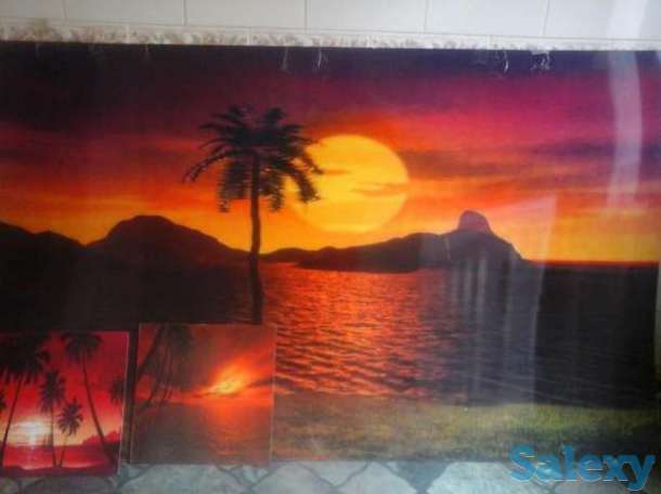 Картина и ещё 2 маленькие к ней, для холла, вестибюля, ресторана, фотография 1