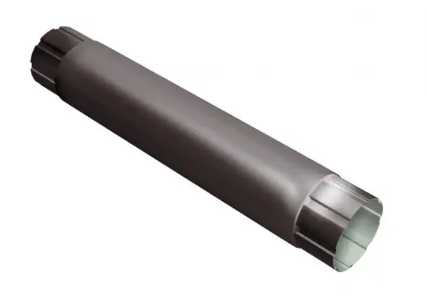 Труба водосточная металлические, Размер: 102х76; 150; 100... мм, L 0,6-4 мм, Сечение: прямоугольная; круглая, фотография 1